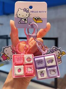 Móc khóa 4 nút - Phiên bản màu hồng, với tông màu hồng xanh nhạt, được trang trí bằng thiết kế dễ thương, có các nút bấm tương tác mang lại trải nghiệm thú vị - Phụ kiện đa chức năng, có thể treo trên chìa khóa, ba lô và túi xách, phù hợp cho sử dụng hàng ngày, trường học, công việc và các chuyến đi chơi giải trí - Được làm từ chất liệu bền chất lượng cao, sử dụng lâu dài - Món quà lý tưởng cho thanh thiếu niên, người trẻ tuổi và những người yêu thích phong cách dễ thương, hoàn hảo cho những người đam mê. - Hồng - Xem 8