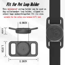 HUSQIER wasserdichtes AirTag Hundehalsband Anhänger, kompatibel mit Apple AirTag, Silikon versteckter AirTag Tracker Halter, Anti-Verlust Hundehalsband AirTag Zubehör, wasserdichte Hundehalsband Halterung kompatibel mit Apple AirTag (1. und 2. Generation), Silikon AirTags Hülle für Hundehalsband - Verschiedenfarbig - Übersicht 4