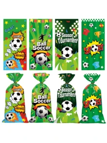 50 قطعة أكياس هدايا لحفلة كرة القدم، أكياس بلاستيكية، أكياس تغليف هدايا OPP، أكياس تغليف هدايا بموضوع رياضة كرة القدم، ديكورات حفلة مشجعي كرة القدم، لوازم حدث رياضة كرة القدم، ديكورات حدث كأس العالم لكرة القدم، ديكورات حفلة عيد الميلاد، لوازم حفلة الزفاف، هدايا حفلة استحمام العروس، هدايا مواليد، هدايا حفلة استحمام الطفل، ديكورات الحفلات، أكياس تغليف الهدايا، أكياس توزيع الهدايا، لوازم تغليف الهدايا