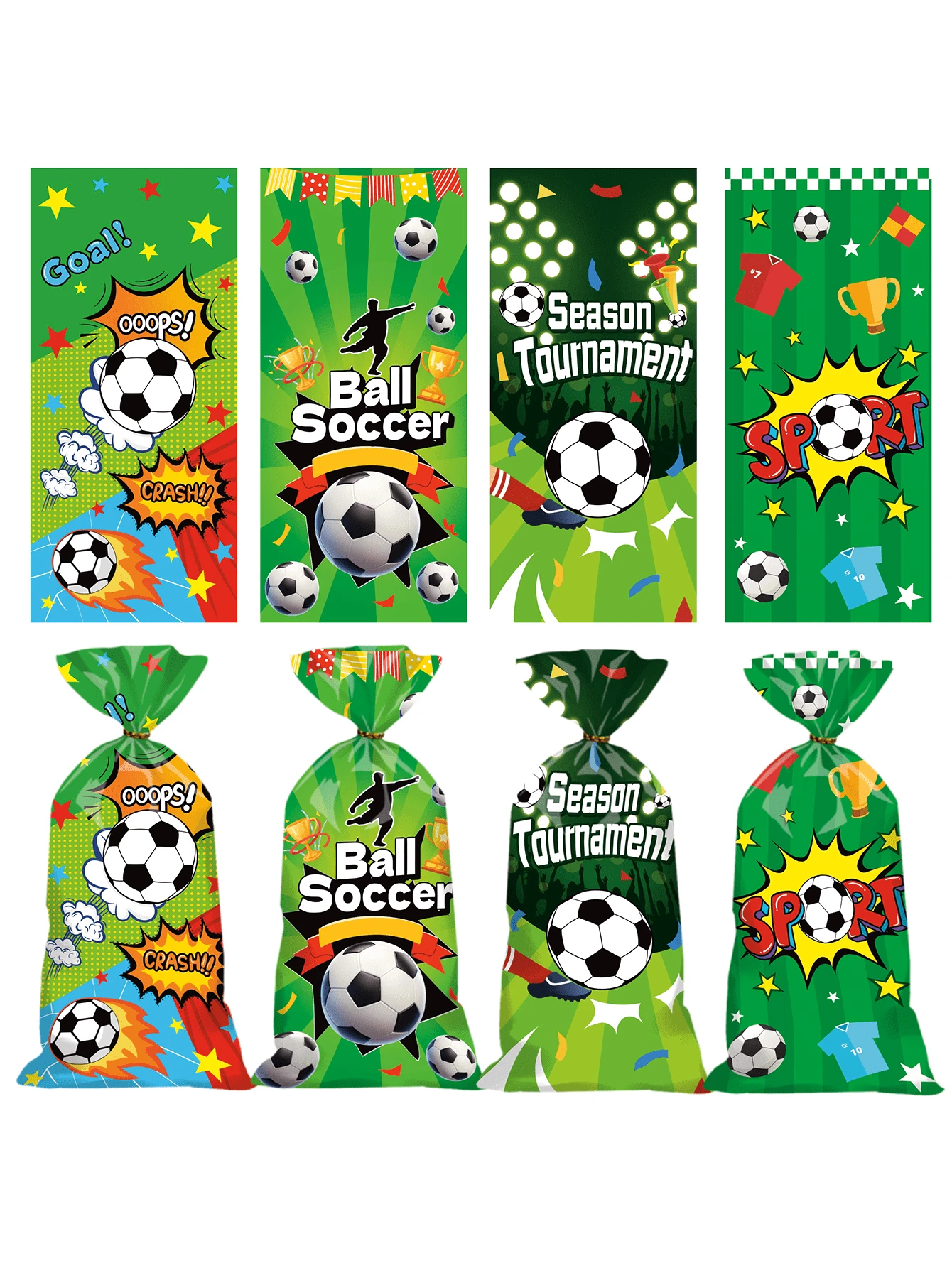 50 قطعة أكياس هدايا لحفلة كرة القدم، أكياس بلاستيكية، أكياس تغليف هدايا OPP، أكياس تغليف هدايا بموضوع رياضة كرة القدم، ديكورات حفلة مشجعي كرة القدم، لوازم حدث رياضة كرة القدم، ديكورات حدث كأس العالم لكرة القدم، ديكورات حفلة عيد الميلاد، لوازم حفلة الزفاف، هدايا حفلة استحمام العروس، هدايا مواليد، هدايا حفلة استحمام الطفل، ديكورات الحفلات، أكياس تغليف الهدايا، أكياس توزيع الهدايا، لوازم تغليف الهدايا