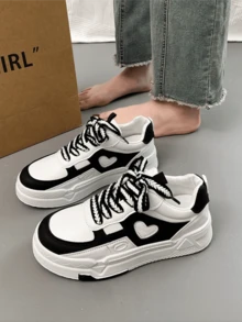 Calzado deportivo casual de mujer, con aumento de altura y absorción de impactos.Zapatillas Gruesas De Moda Para Mujer, Plataforma Impermeable Con Suela Gruesa, - Estampados - Ver 4