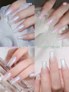 XEIJAYI 6 Stücke 15ML Nagellack Set, Halbpermanenter Nagellack, Nagelkunst, Einweichen, UV LED Nagelsalon, DIY Nagelsalon Gel