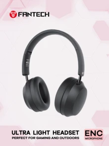 FANTECH 蓝牙耳机，12 小时播放时间无线耳机，电池待机时间长达 300 小时，支持接听电话（黑色），送给朋友的优质礼物，本店经典畅销产品 - 黑色 - 查看 1