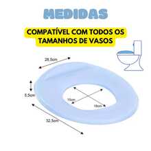 Redutor de Assento Kids para Vaso Sanitário Infantil Sanremo Azul/Rosa - Azul - Visão 4