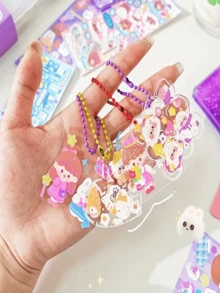 44/64/84pcs Cartoon Creative Boxed Guka Sticker Set, Guka Girl Notebook Sticker Full Set, Ideal DIY Gift For Christmas, Mother's Day - Multicolor - View 3