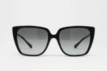 Gafas de sol para mujer HC8256U 500211 Negro 55mm Lente gris degradado - PLATA Y NEGRO - Ver 1