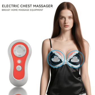 USB防水胸部按摩器 - 胸部按摩、提拉、振动按摩、塑形紧致。增强胸部组织弹性，防止下垂、松弛和变形。