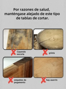 La tabla de cortar de 28 x 38 cm está hecha de bambú orgánico natural y madera tres en uno, con mango para colgar, mano de obra exquisita, no dañará la hoja, fácil de limpiar, dureza de alta densidad, adecuada para la preparación de alimentos. - Amarillo Mostaza - Ver 7