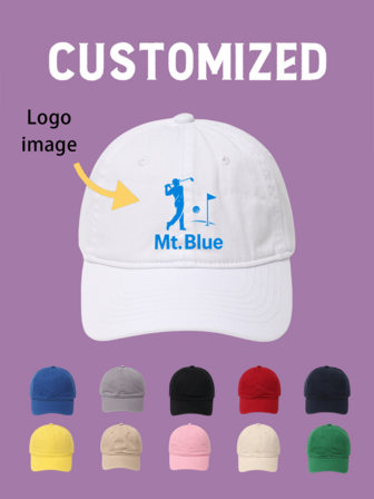 Customized Baseball Cap, Soft Top, Suitable For All Seasons, Simple & Versatile, Solid Color, Curved Brim Hat For Men, Sun Protection, Ideal Gift For Business, Company, Family, Friends, Loved Ones