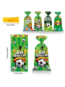 50 قطعة أكياس هدايا لحفلة كرة القدم، أكياس بلاستيكية، أكياس تغليف هدايا OPP، أكياس تغليف هدايا بموضوع رياضة كرة القدم، ديكورات حفلة مشجعي كرة القدم، لوازم حدث رياضة كرة القدم، ديكورات حدث كأس العالم لكرة القدم، ديكورات حفلة عيد الميلاد، لوازم حفلة الزفاف، هدايا حفلة استحمام العروس، هدايا مواليد، هدايا حفلة استحمام الطفل، ديكورات الحفلات، أكياس تغليف الهدايا، أكياس توزيع الهدايا، لوازم تغليف الهدايا