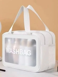 Large Double-Layer Waterproof Makeup Bag - Rosa - Ver 11