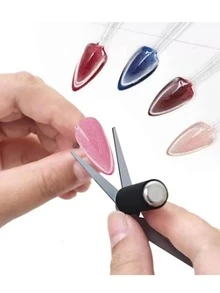 二合一法式美甲猫眼石磁铁，新款法式磁性猫眼美甲工具 - 彩色 - 查看 2