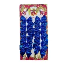 12 件装手工迷你蝴蝶结圣诞树配件 - 非常适合用于桌面装饰、婚礼花束、蛋糕装饰和派对装饰，可用作圣诞树装饰吊坠、圣诞花环蝴蝶结、礼品包装蝴蝶结、橱窗展示蝴蝶结、派对氛围道具、婚礼甜品桌装饰、圣诞主题装饰和新年装饰。 - 彩色 - 查看 10