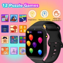 The ERUN 2025 New Kids Touchscreen Smartwatch Features A 1.83-Inch HD Display, A 300mAh Battery, Dual-Pin Charging, A Silicone Strap, USB Charging, A Comfortable And Soft Adjustable Wristband, And Is Lightweight And Portable. It's A Smart Wearable Device With Features Including: Multiple Menu Languages, 18 Games - Multicolor - View 6