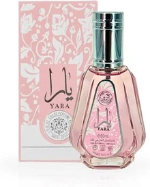 Lattafa Perfumes Yara 淡香水 50 毫升，持久留香的阿拉伯女士香水，甜美焦糖香氛，帶有花香和果香，非常適合放在錢包或旅行中攜帶（Yara 50 毫升） - 粉色 - 查看 1