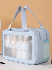 Large Double-Layer Waterproof Makeup Bag - Color aleatorio - Ver 7