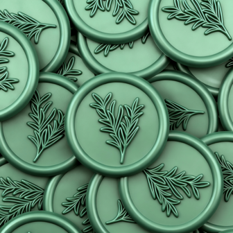 25pcs/Pack Tree Branch & Leaf Pattern Wax Seal Stickers, For Wedding Invitations, Party Invitations Decoration, Gift Wrapping, Scrapbooking And More