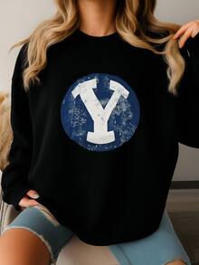 Brigham Young University Byu T Shirt Sweatshirt - màu đen - Xem 2