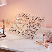 Supporto da parete per esposizione di occhiali, rastrelliera per esposizione di occhiali da sole, rastrelliera per esposizione di occhiali, scatola di stoccaggio per occhiali da sole, rastrelliera per occhiali rosa, rastrelliera per esposizione di occhiali anti-luce blu trasparente, supporto per occhiali da sole da uomo
