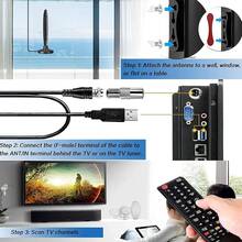 2026 New 150 Mile Range Digital TV Antenna - Supports 720p 1080p 4K 8K - Includes 16.4ft Coaxial Cable - USB Powered, Local Channel Digital Smart TV Antenna, No Battery Required - Black - View 4