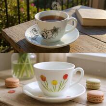 Luxury Camber Black 220ml Tea Cup Set - Fratelli - trắng - Xem 4