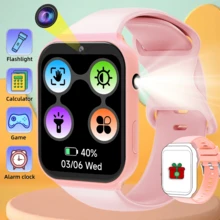 The ERUN 2025 New Kids Touchscreen Smartwatch Features A 1.83-Inch HD Display, A 300mAh Battery, Dual-Pin Charging, A Silicone Strap, USB Charging, A Comfortable And Soft Adjustable Wristband, And Is Lightweight And Portable. It's A Smart Wearable Device With Features Including: Multiple Menu Languages, 18 Games - Multicolor - View 8
