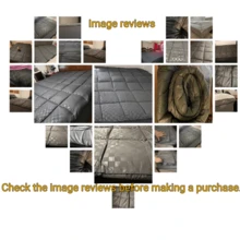 超厚保暖床垫 - 羽毛填充，可更换枕头，角撑板盒设计，适合 8-21 英寸深口袋，毛绒和支撑性好，酒店品质，白色、蓝色、灰色，非常适合万圣节、圣诞节、日常节日礼物！