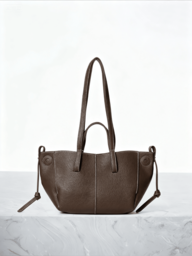 CHICVUE New Fashion Casual Simple Large Capacity Tote Brown Handbag, New Arrival Tote Bags For Woman Winter Gifts