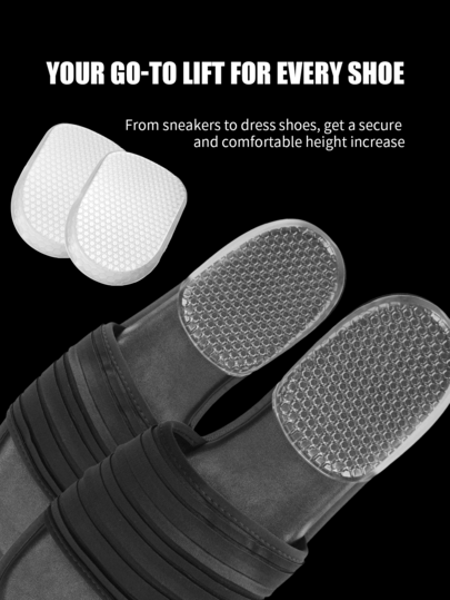2/4 Pcs Women's Invisible Height Lift Insoles | Shock-Absorbing & Comfortable Cushion Increase Footwear