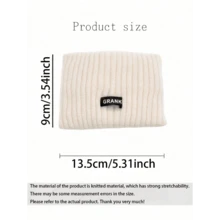 1pc Solid Color Casual Polyester Headband, Autumn/Winter Model - As Picture - View 4