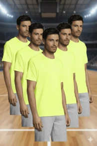 THEGEWA 5 Breathable Sports T-Shirts, Different Colors, Various Sizes, From XS To 3XL - Gold - View 12