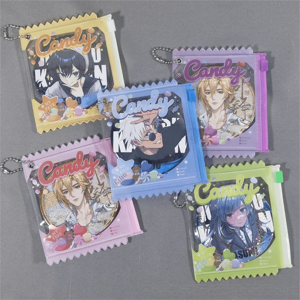 1pc Candy Badge Holder Prop Badge Storage Display Pendant Doll Zipper Storage Bag, Birthday Christmas Gift - Perfect Gift - Multicolor - View 1