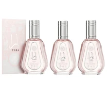 Lattafa Perfumes Yara 淡香水 50 毫升，持久留香的阿拉伯女士香水，甜美焦糖香氛，帶有花香和果香，非常適合放在錢包或旅行中攜帶（Yara 50 毫升） - 粉色 - 查看 6
