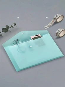 5/10 cái Thư mục tệp nhựa A4, Thư mục tệp trong suốt dày có nút bấm, Túi đựng tài liệu cho học sinh, Thư mục tệp A4, Thư mục tệp nhựa trong suốt PP có nút bấm, Túi đựng dữ liệu chống thấm nước màu Macaron, Trở lại trường học, Đồ dùng học tập - Nhiều màu - Xem 10