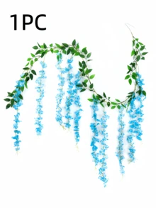 Nejlue Artificial Flowers/Plants1111 Home & Living 1 Set de 10 flores de 6 pies de Glicinia artificial, flores de vid falsas de plástico decorativas, para cubrir y envolver techos, decoración del hogar, decoración de habitaciones, decoración de jardines, decoración de paredes, decoración interior y exterior, decoración de dormitorios, decoración de bodas, decoración de mesas, decoraciones de fiestas, decoraciones de Halloween, decoraciones de cumpleaños, decoraciones navideñas, decoraciones de árboles de Navidad, guirnaldas navideñas