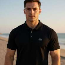 Kit Of 5 Polo Shirts - Stock   - Premium Cotton Polo Shirts - màu đen - Xem 2