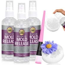 150ml/300ml Mold Release Spray - Release Agent For Professional Silicone For Resin Casting, Candle Wax And 3D Molds | High Temperature Resistant, Quick Drying Non-Stick Formula - White - View 1