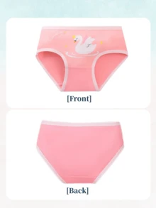 8 piezas de bragas para niñas pequeñas con diseño de sirena, de tela elástica suave y cómoda, para niñas de 4 a 7 años - Multicolor - Ver 5