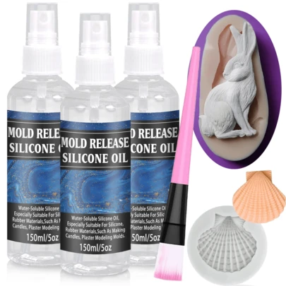 150ml/300ml Mold Release Spray - Release Agent For Professional Silicone For Resin Casting, Candle Wax And 3D Molds | High Temperature Resistant, Quick Drying Non-Stick Formula