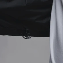 Chaqueta con cremallera y estampado gráfico para hombre - Negro/Gris - Ver 7