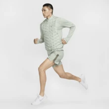 Men Zip Up Down Vest Jacket - Green - View 10