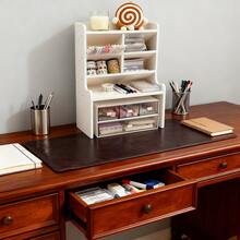 [German Craftsmanship]New Upgraded--Thickened And Heightened Desktop Accessories, Desktop Bookshelf,Office Organizer Rack With Wood Display Shelf, Multi-Layer Shelves For Books & Cosmetics, Ideal For Home & Office - 小號 - 查看 2
