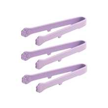 Keidason Cute Cat Paw Food Clips - Heat Resistant Silicone Tongs For Ice, Fruit, Snacks | Dishwasher Kitchen Tool & Must-Have Gadget