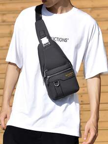 WEIXIER Unisex Sports Sling Bag, Adjustable Detachable Strap, Multi-Compartment Multi-Pocket, Multifunctional Adjustable Detachable Strap, Casual Commuter Bag, Retro Minimalist Business Style Bag, Suitable For Work, School, Travel, Commuting, Shopping, Gift For Girlfriend, Family, Friends Pouch Vintage