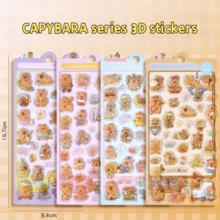 قطعة واحدة من ملصق بلاستيكي ثلاثي الأبعاد لحيوان الكابيبارا، ملصق زخرفي كرتوني مرصع بالألماس ثلاثي الأبعاد، متوفر بأربعة أنماط، مناسب لكتب الملصقات والأجهزة المحمولة والثلاجات وتزيين أغطية الهواتف الكرتونية. التصميم مثالي للاستخدام المنزلي والأعياد والحفلات وأعياد الهالوين والكريسماس. - متعدد الألوان - مشاهدة 9