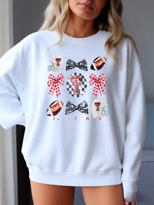 Texas Tech  Sweatshirt: Game Day Unisex Tee Sweatshirt - White - View 1