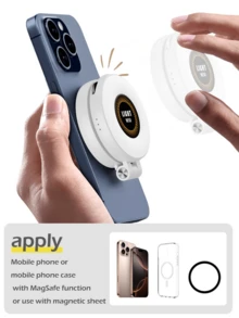 Fill Light For LED Phone Light Attachment Selfie Ring Light Brightness Adjustable Compatible W Compatible With Iphone Smartphone Vlogs/Photography/Video Conference - Multicolor - View 5