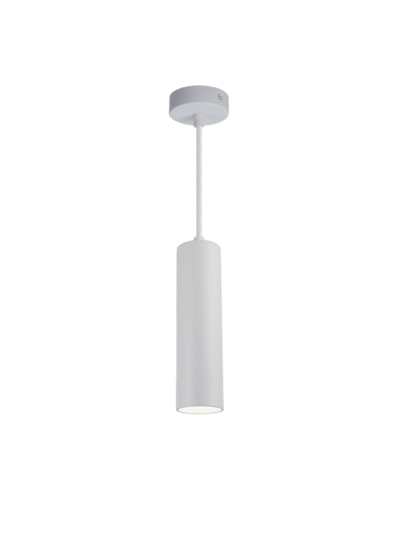 Alpinaluz Pack Of Moderne Minimalist Wit Aluminum Ceiling Hang Lamps In The Shape 20cm Tube GU10 Lamp Holder, Adjustable Height view 2