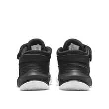 Nike Team Hustle D 10 FlyEase Comfortable And Versatile Sports Non-Slip Shock-Absorbing Wear-Resistant Mid-Top Children's Basketball Shoes Black And Silver - Black Silver - View 4