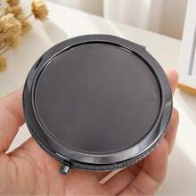 1个可定制姓名刻字的圆形化妆镜，个性化礼物，可折叠便携双面高清镜，不锈钢材质，适合伴娘、婚礼、圣诞节、母亲节、生日、毕业典礼、周年纪念日等场合，实用礼物，永恒的爱 - 多色2 - 查看 19